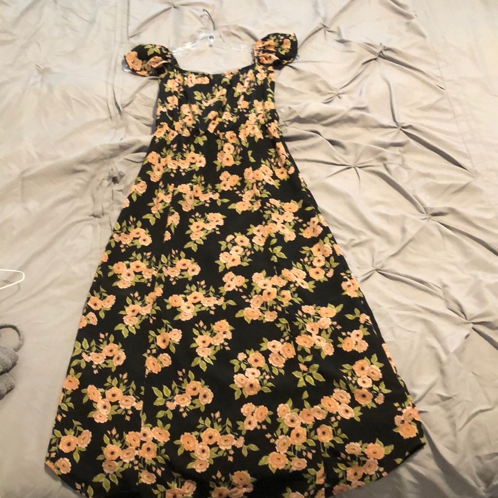 Midi dress flower pattern size XS